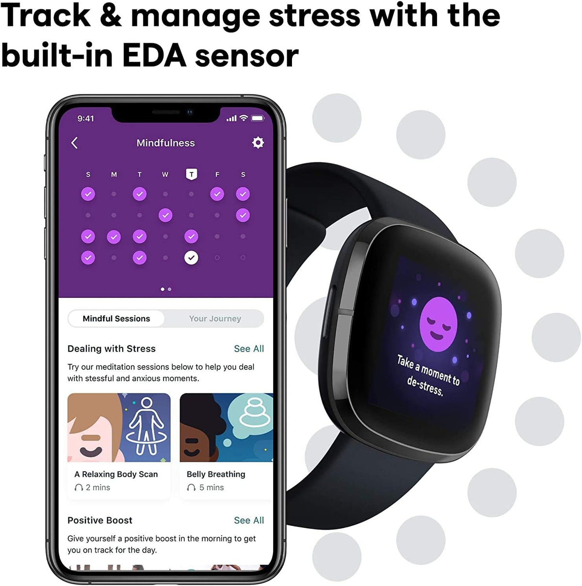 Graphite Health & Fitness Smartwatch with GPS R2075