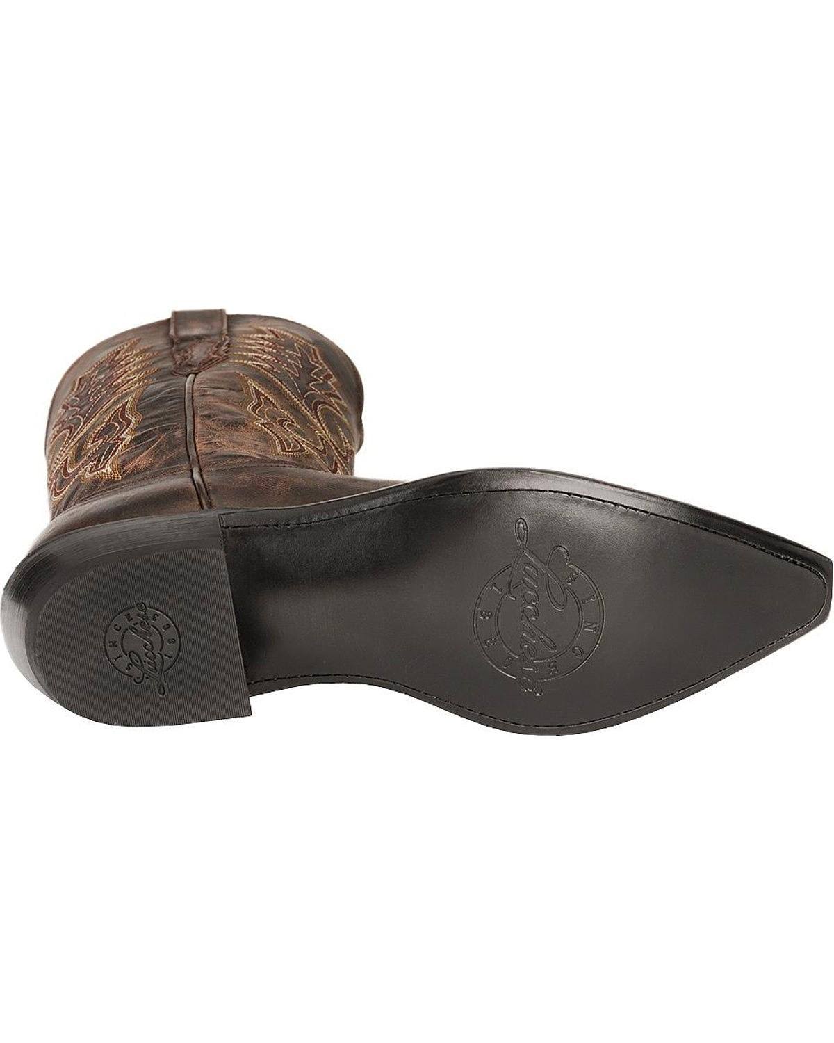 Chocolate Madras Goat Cowboy Boots T771