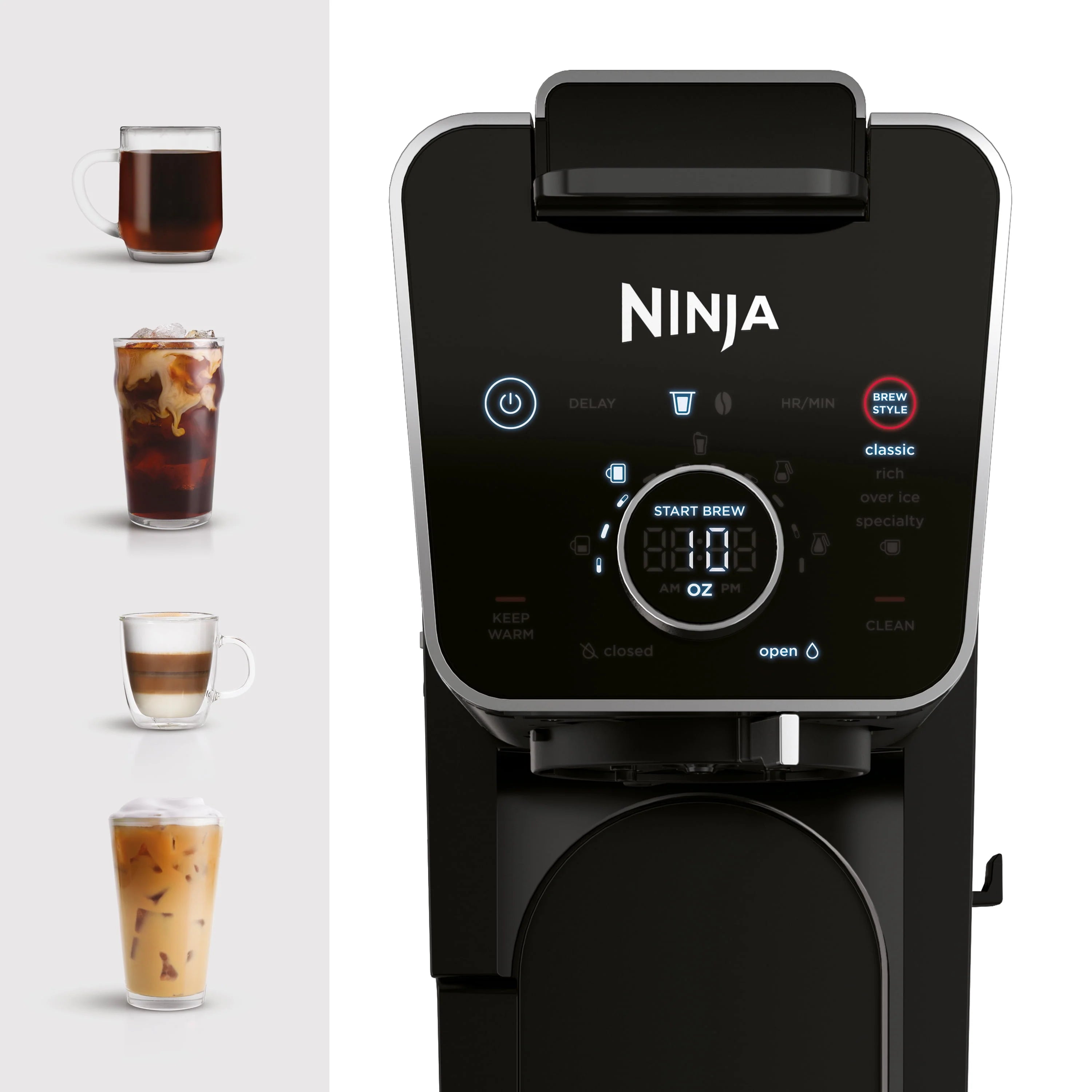 12-Cup Drip Coffee Maker with Glass Carafe L8577