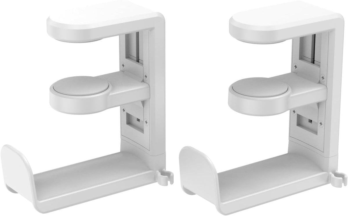 White Rotating Headphone Stand with 360 Degree Swivel M8493