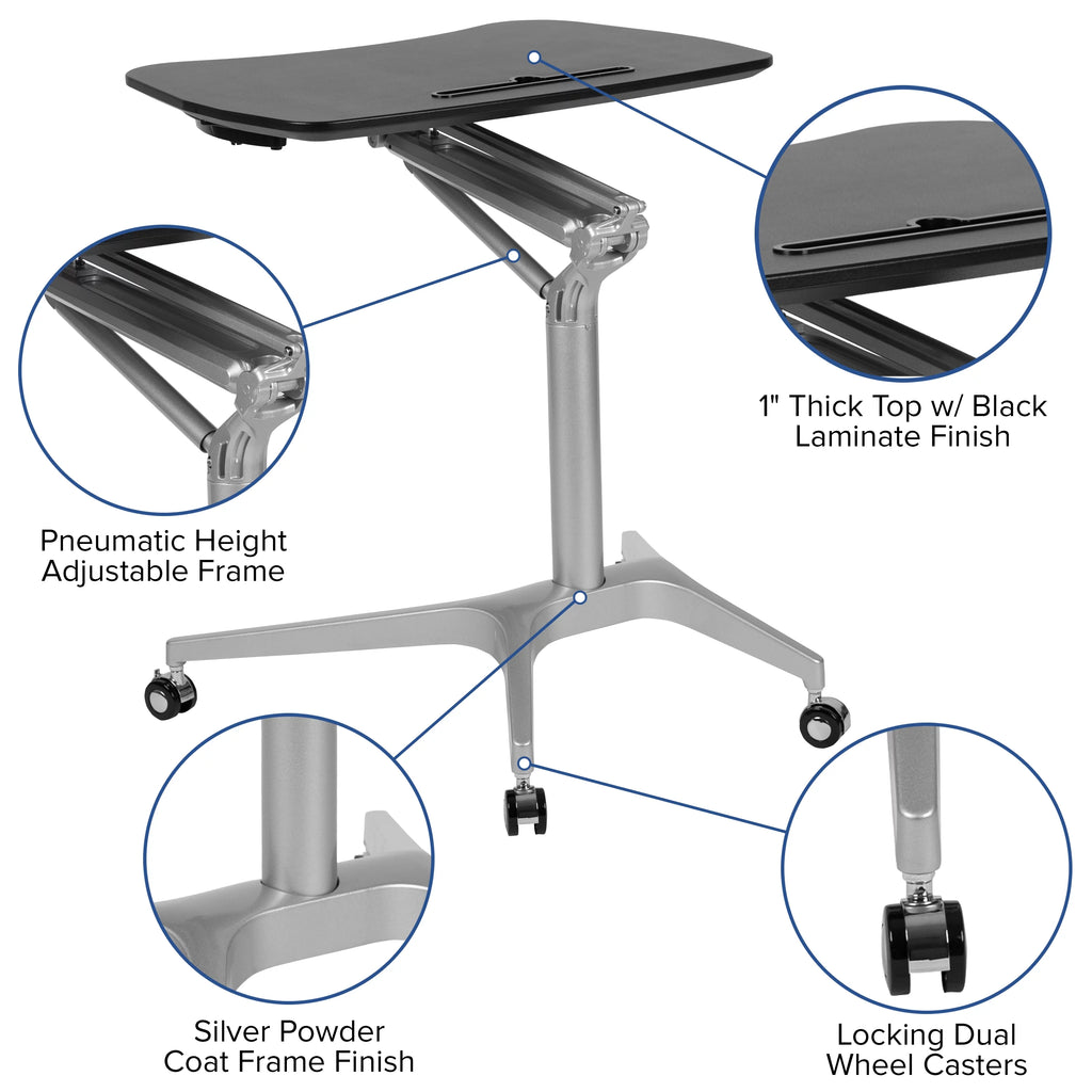 Black Ergonomic Standing Desk A855