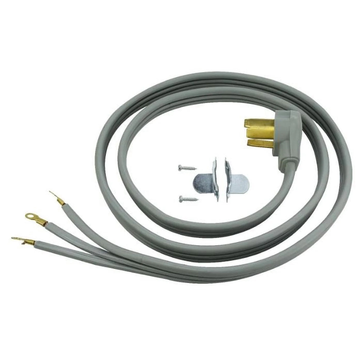 6 Feet 10/3 30 Amp Gray 3-Wire Dryer Cord (4 Pack) E2251