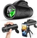 80X100 High Power Compact Monocular Telescope with Smartphone Holder & Tripod H758784