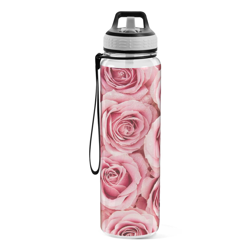 Pink Roses Flowers 32oz Tritan Leakproof Sports Bottle E7146