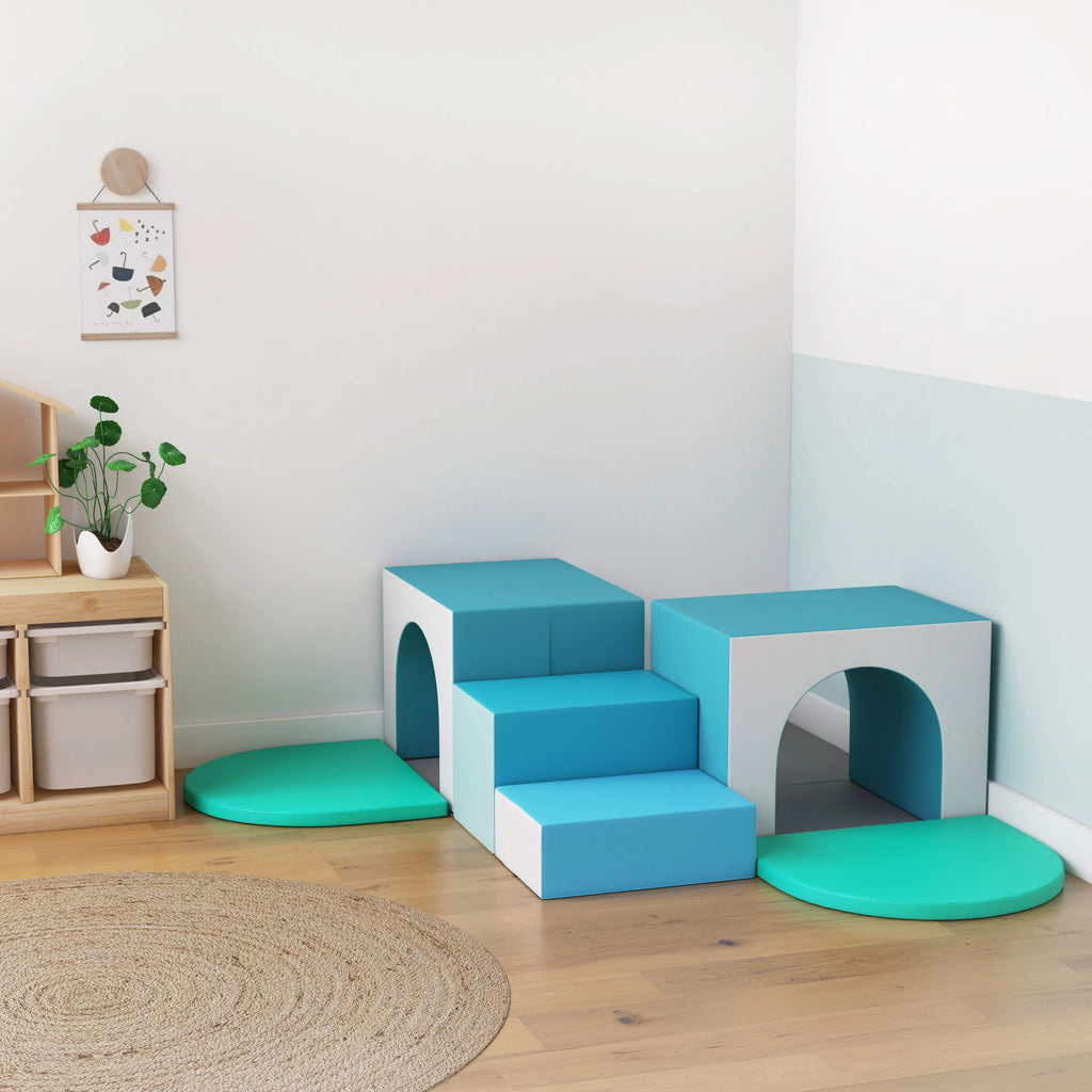 Corner Tunnel Maze Toddler Playset, 7-Piece W323949