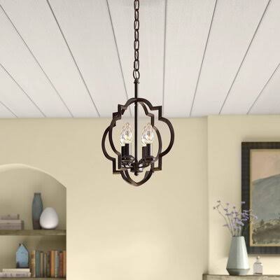 Oil Rubbed Bronze Geometric Chandelier T1636
