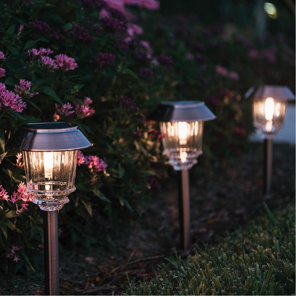 Solar Pathway Lights 4 Pack Outdoor Waterproof IP65 Warm White J180