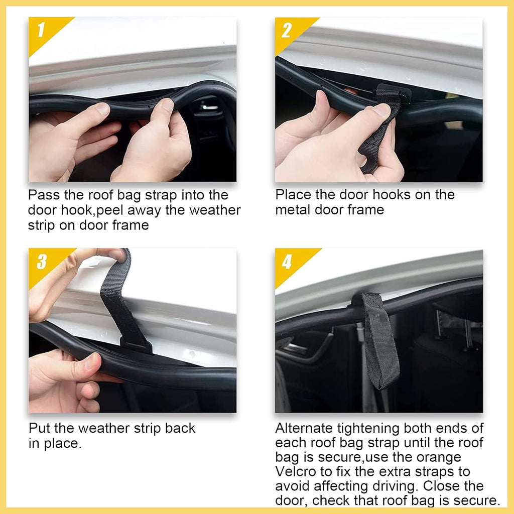 Car Rooftop Carrier Soft Cargo Box 20 Cubic Feet Waterproof Roof Bag with Reflective Strip H515401