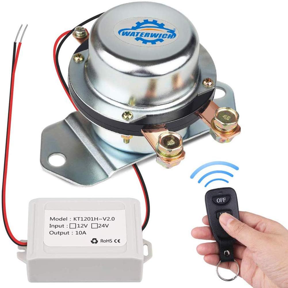 Pack of 2 280Amp DC24V Car Wireless Remote Control Battery Disconnect Switch P104