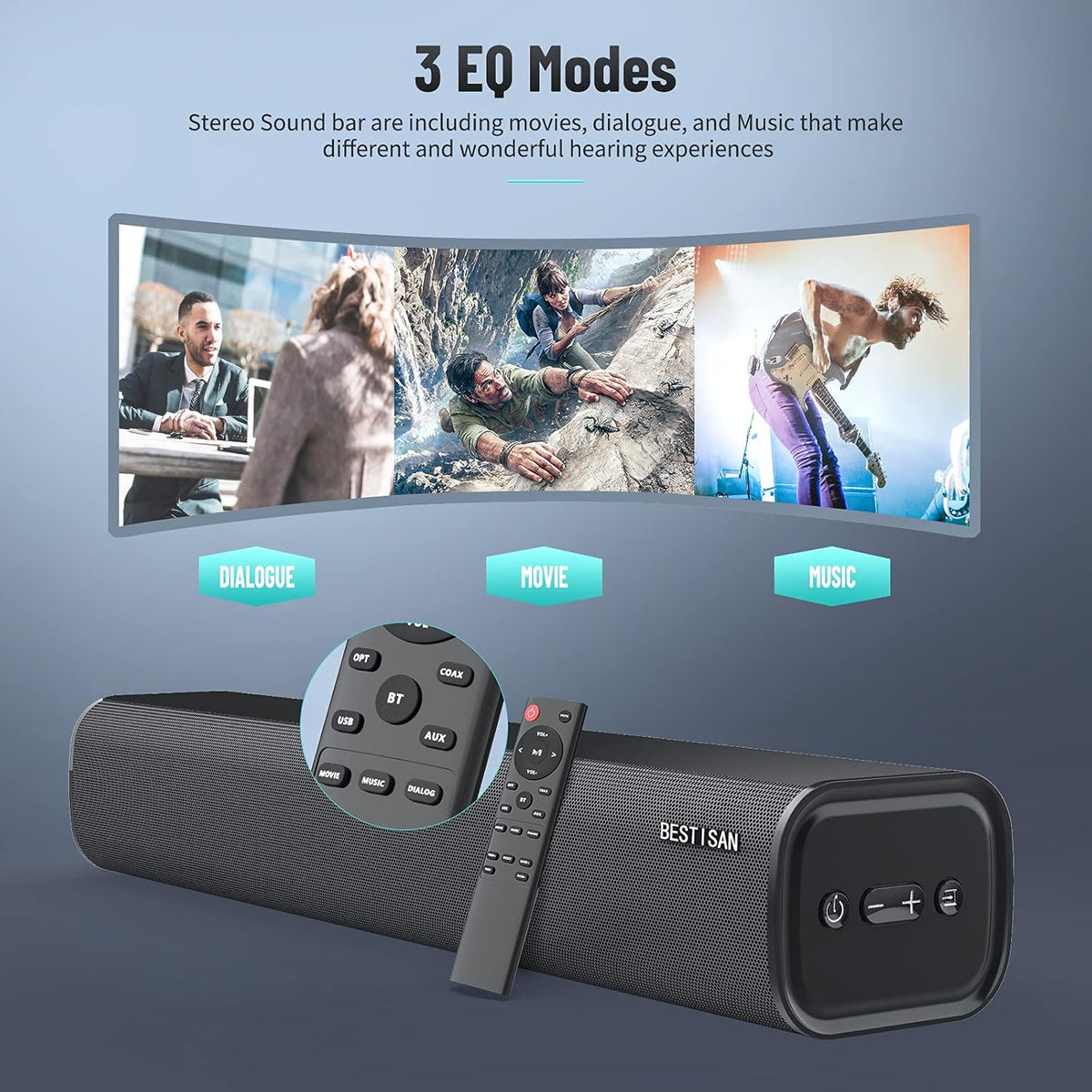 21 Inch Sound Bar with Bluetooth D1228