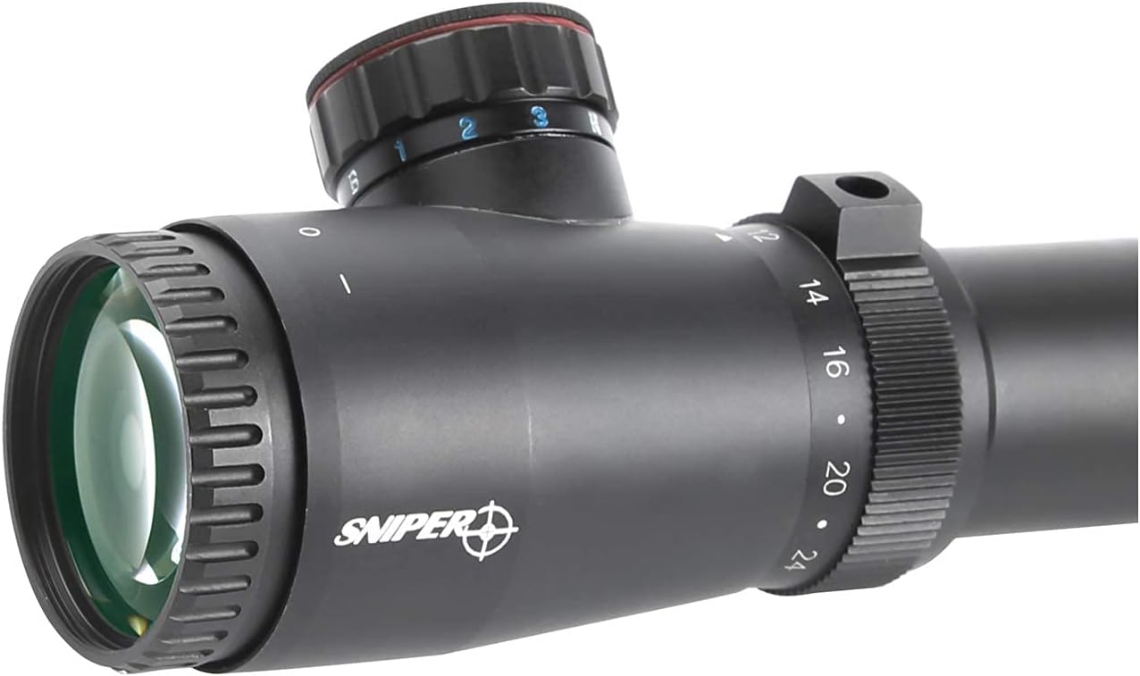 6-24x50 Second Focal Plane Rifle Scope 30mm Tube Illuminated Reticle Z183169