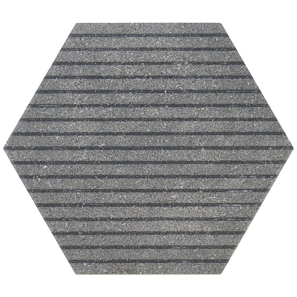 Black 9 in. Hex Matte Porcelain Floor and Wall Tile (20 Pieces 9.47 Sq. ft. / CASE) H909