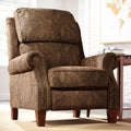 Warm Brown Paisley Patterned Fabric Recliner Chair X94940