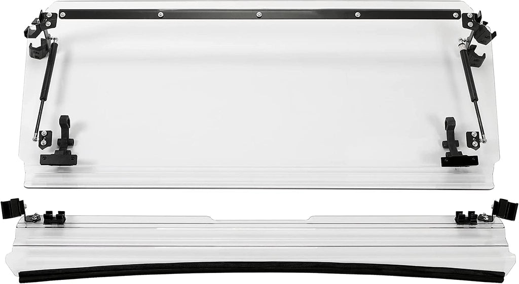 3-IN-1 Front Windscreen Folding Down Flip Clear Vented J53028