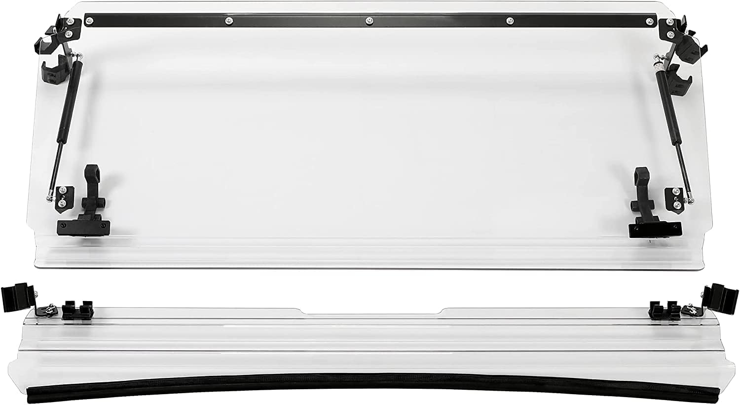 3-IN-1 Front Windscreen Folding Down Flip Clear Vented J53028