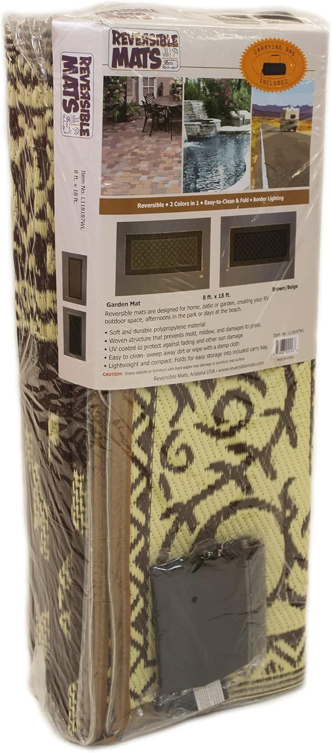 8-feet by 11-feet LED Illuminated Patio Mat R346