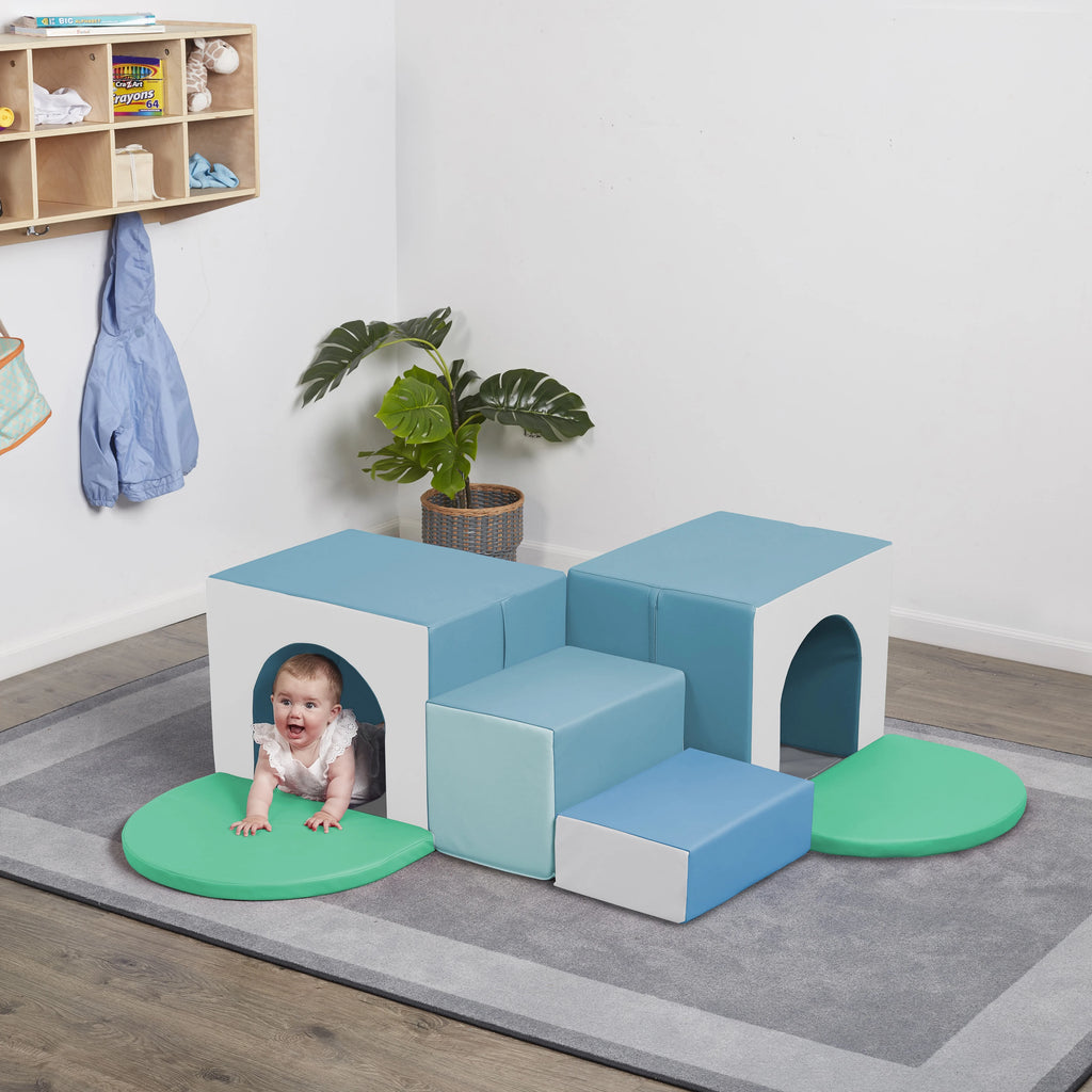 Corner Tunnel Maze Toddler Playset, 7-Piece W323949