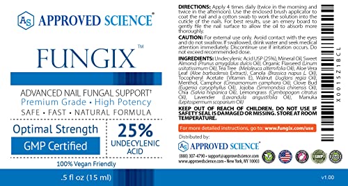 Nail Fungus Formula with Tea Tree Oil, 25% Undecylenic Acid, Vitamin E X95011