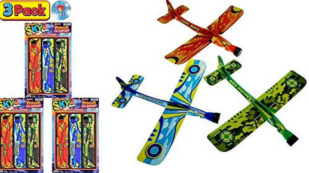 Foam Airplanes 3 Pack Party Favors Outdoor Toy Game R70884