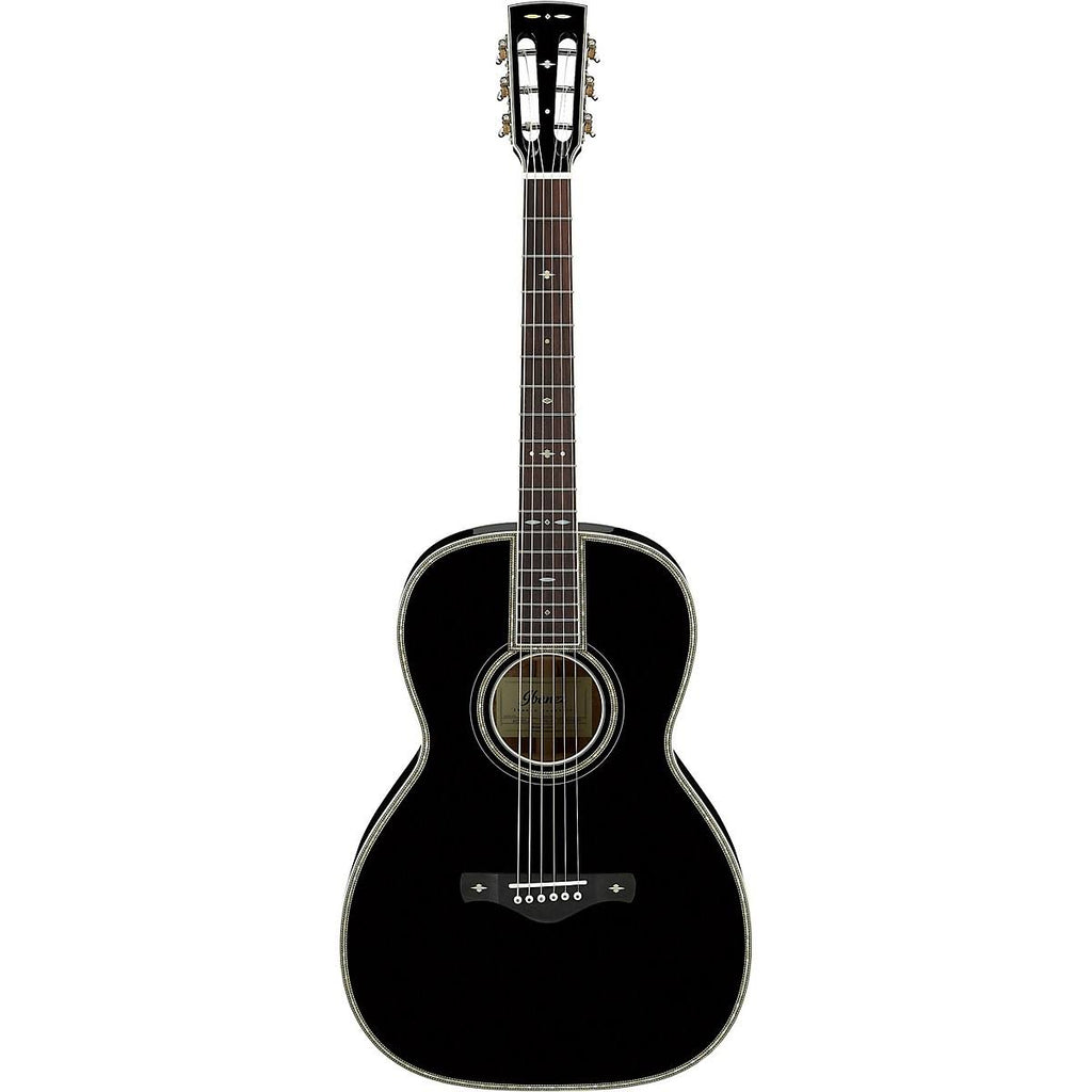 Black Grand Concert Acoustic Guitar V202