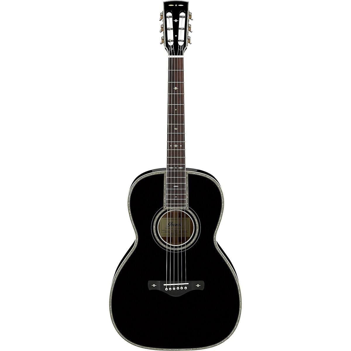 Black Grand Concert Acoustic Guitar V202