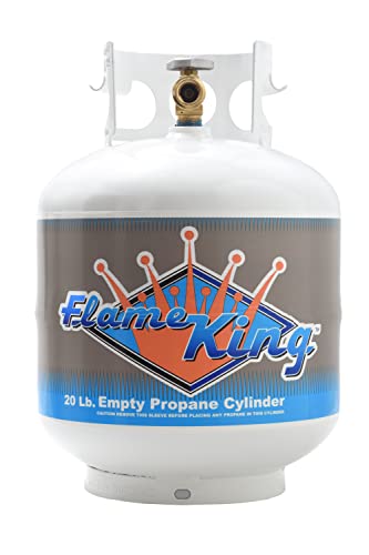 20 Pound Steel Propane Tank Cylinder with Type 1 Valve, White F467