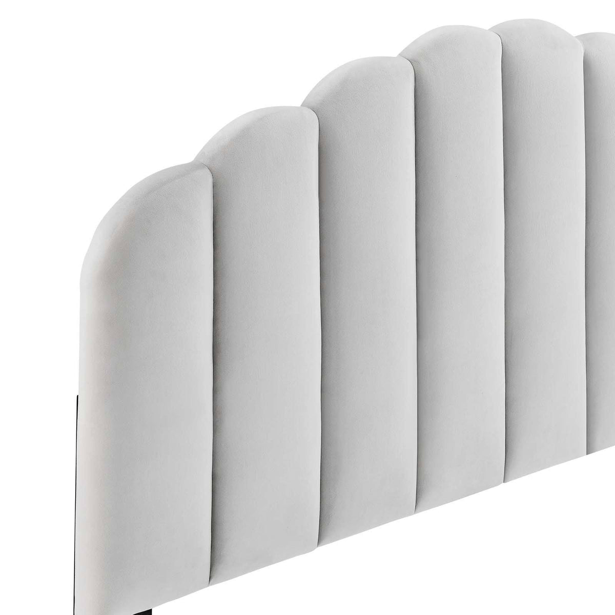 White Velvet King/California King Headboard X220