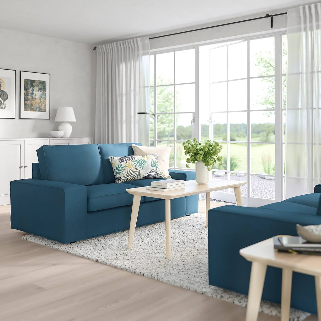 Dark Blue Loveseat E12220
