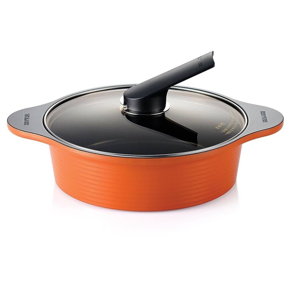 Brown Alumite Ceramic Pot 28cm / 6qt F9678