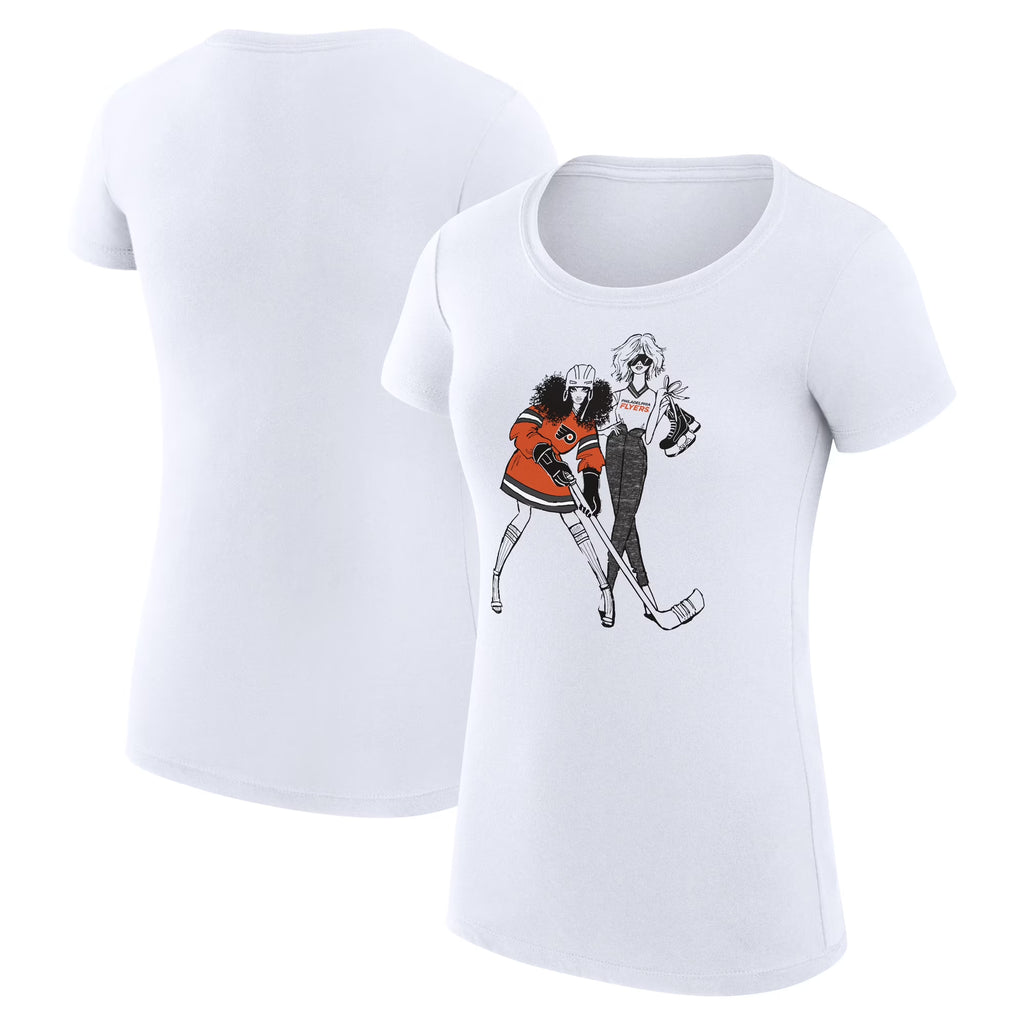 White Philadelphia Flyers Fitted T-Shirt G778837