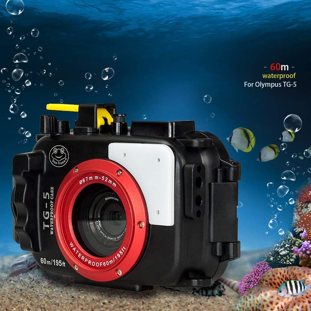 Waterproof Underwater Diving Housing Case for Olympus TG-5 Cameras Y1422