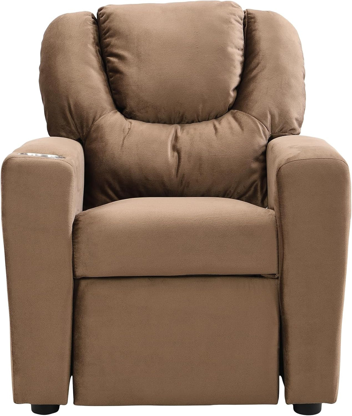 Kids Velvet Recliner Chair with Cup Holder K740