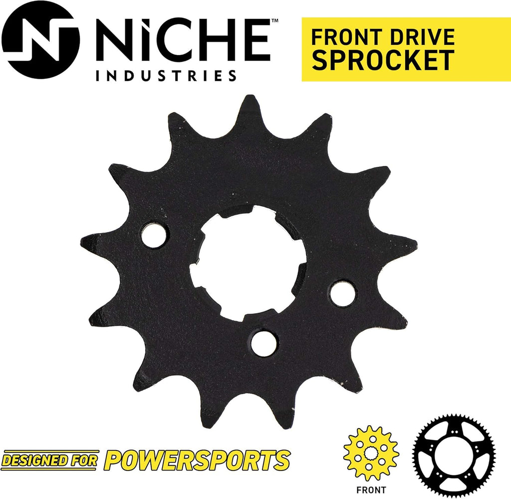 Drive Sprocket Chain Combo Front 13 Rear 40 Tooth 520NZ Standard 98 Links Pack of 2 K896388