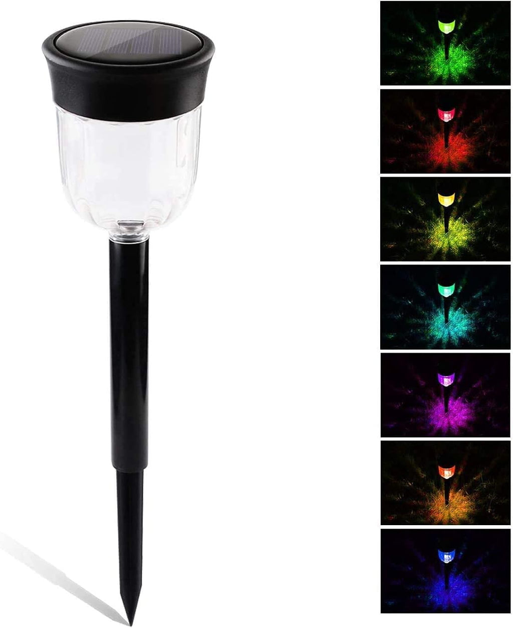 7 Color Solar Pathway Lights (4Pack) R9490