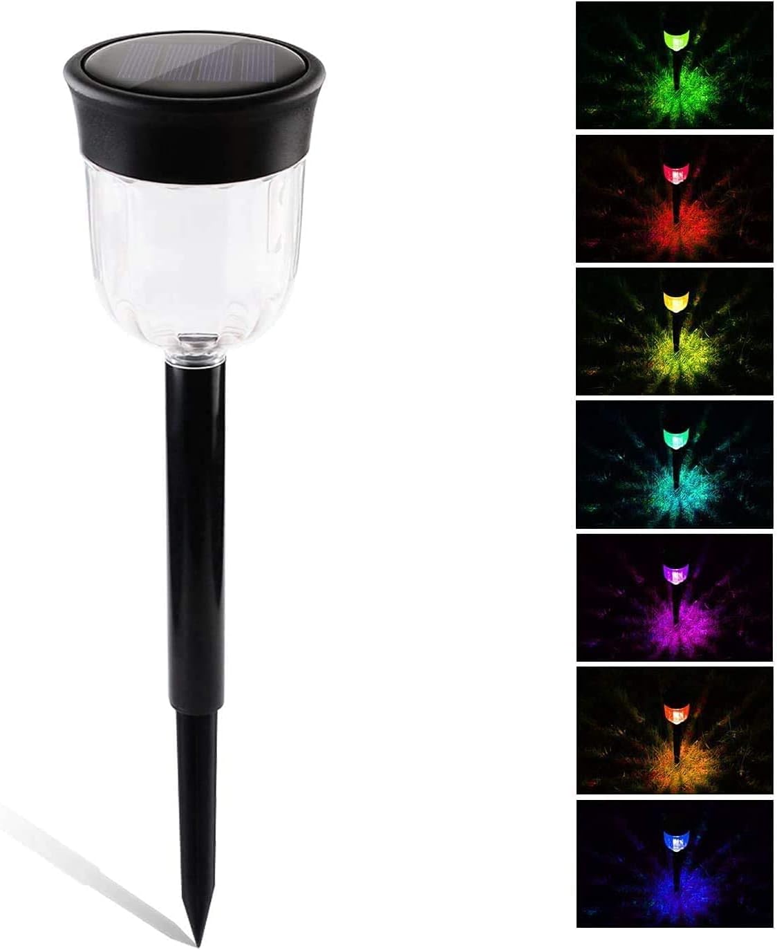 7 Color Solar Pathway Lights (4Pack) R9490