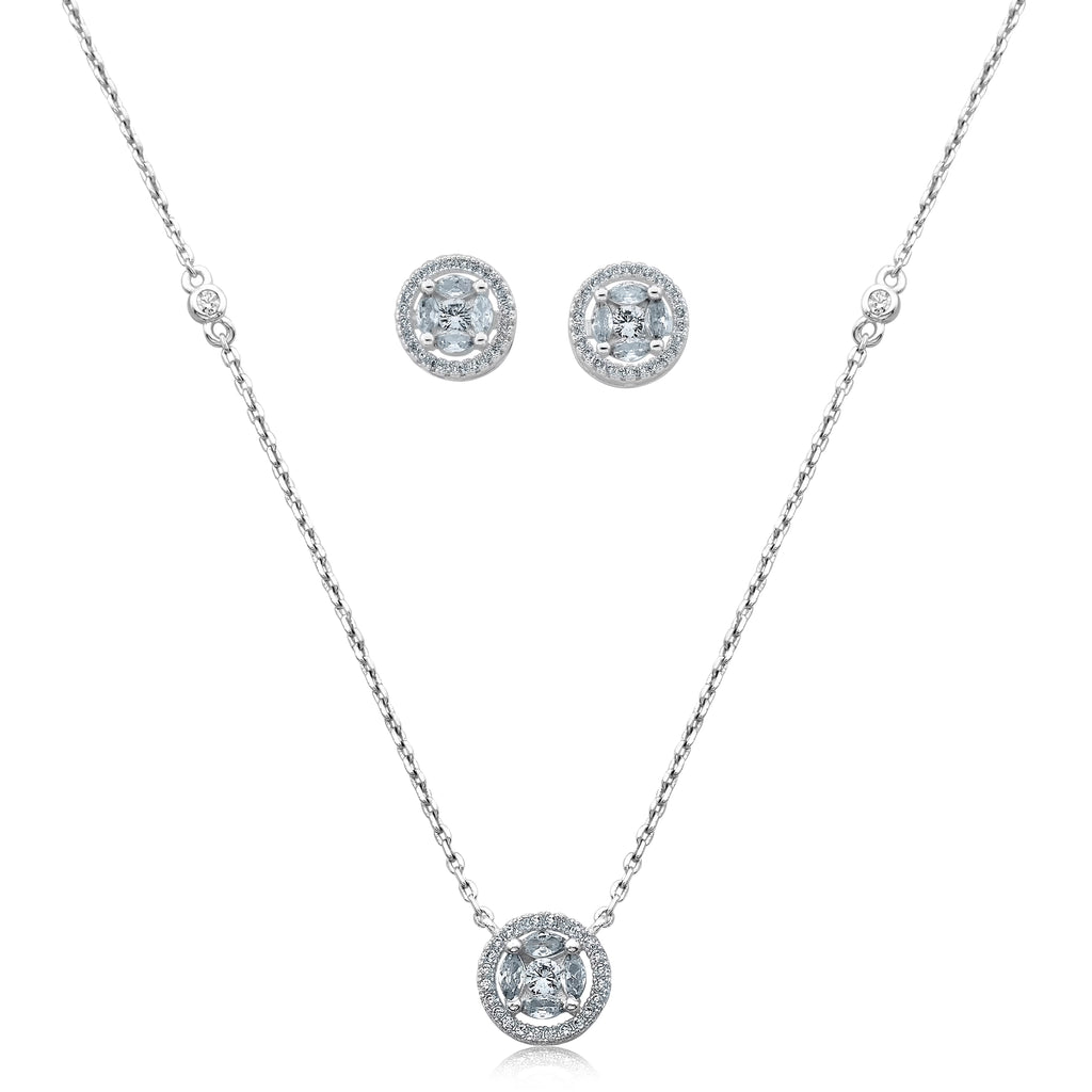 Round Pendant and Matching Earring Set A3518