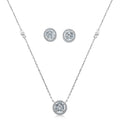 Round Pendant and Matching Earring Set A3518