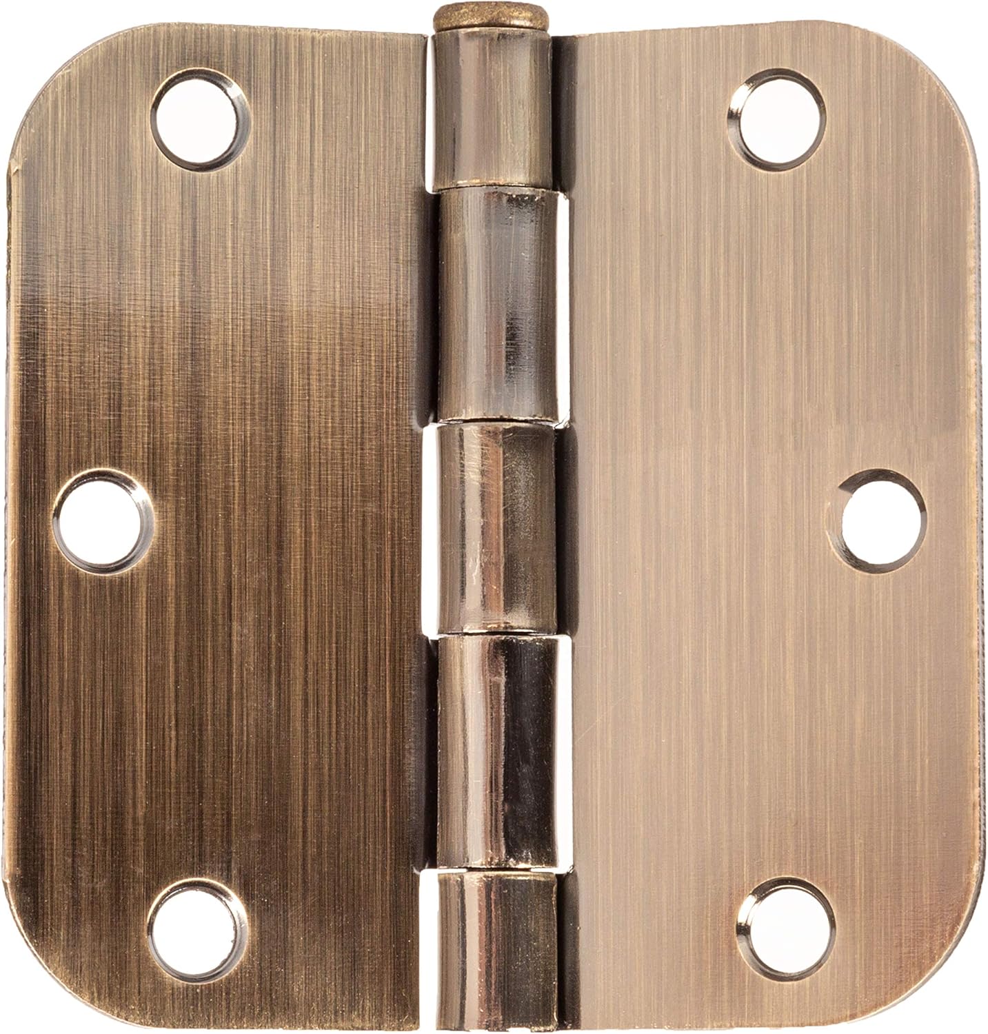48 Pack Black Flat Interior Door Hinges 3.5 x 3.5 Inch 5/8 Radius Corners E2709