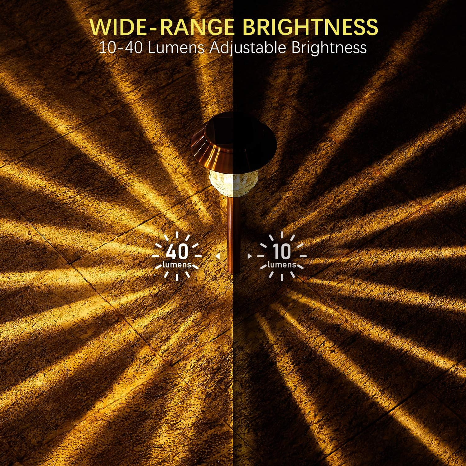 Solar Pathway Lights 4 Pack Outdoor Waterproof IP65 Warm White J180