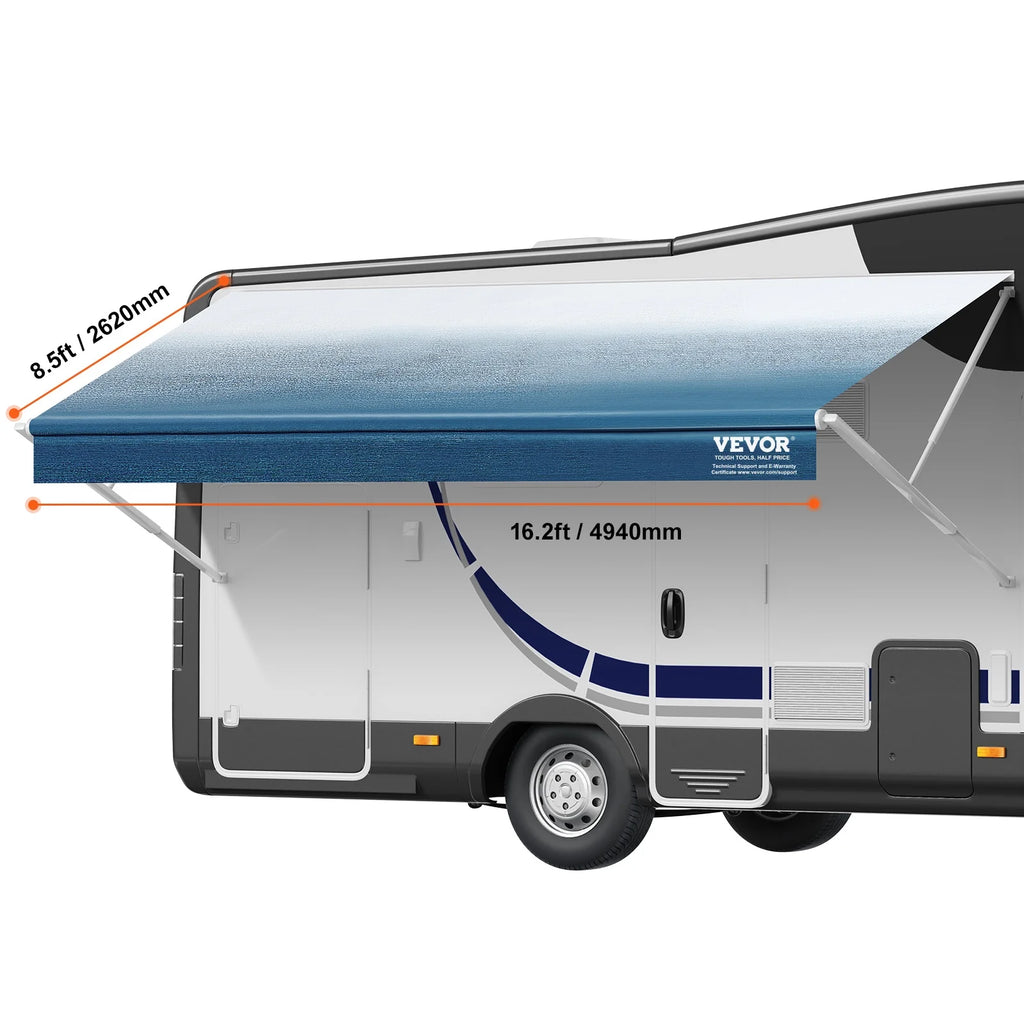 17' RV Awning Replacement Waterproof PVC Fabric T5718