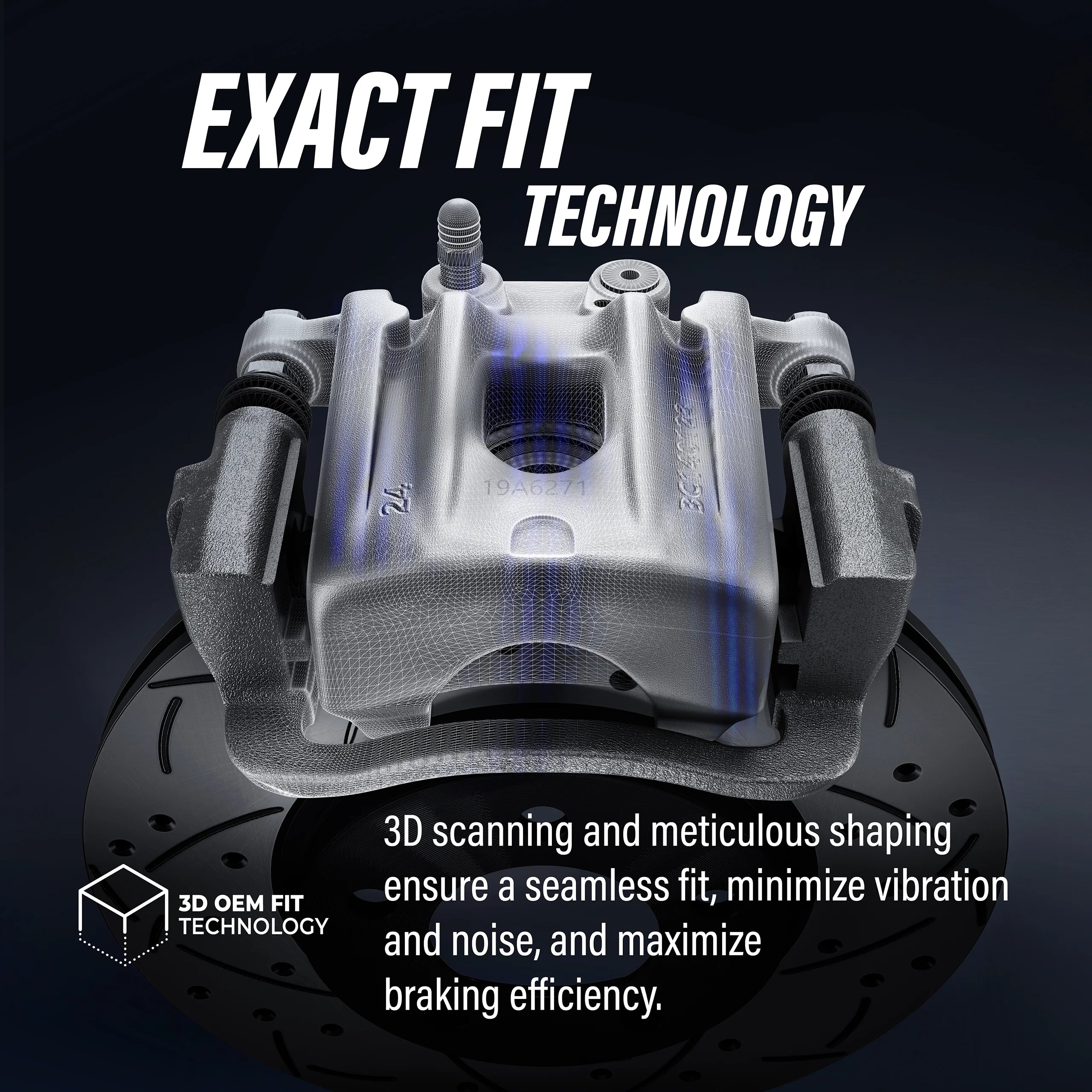 Front Disc Brake Caliper Coated Rotors And Ceramic Pads Kit D556