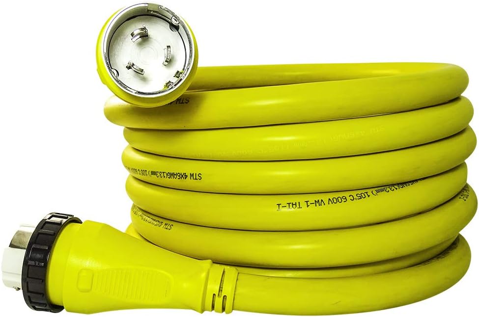 25FT 50 Amp NEMA SS2-50P to SS2-50R Shore Power Cord Extension R555289