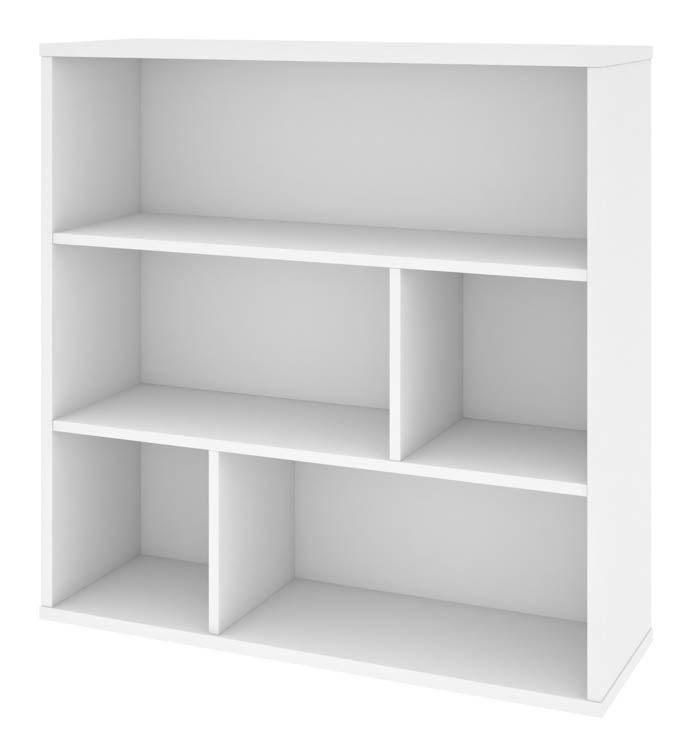 White Asymmetrical Shelving Unit D200947