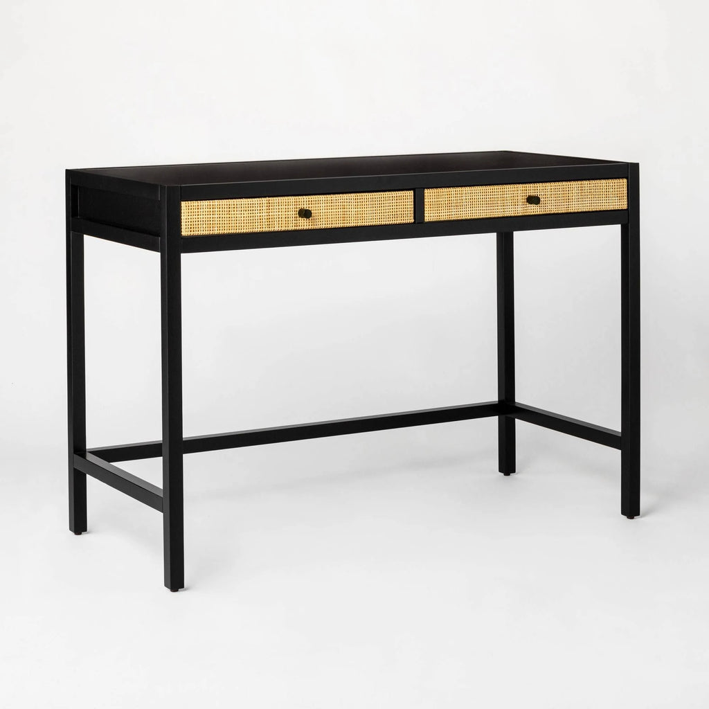 Black Writing Desk with Drawers A4321