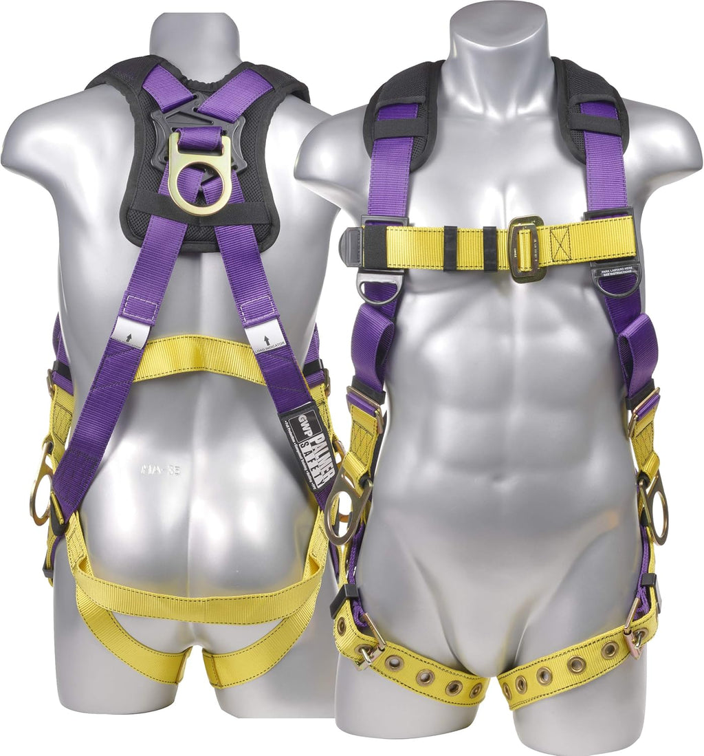 Full Body Harness with 5 Point Adjustment, Dorsal D-ring, Grommet Legs, Side D Rings, Fall Indicators P257038