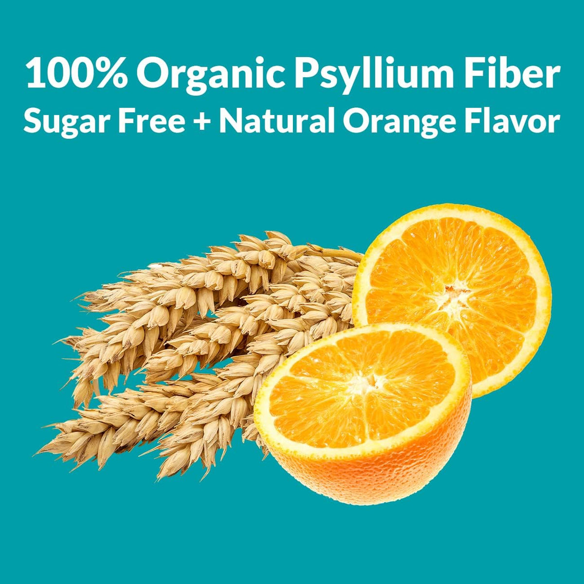 USDA Organic Psyllium Fiber Powder, Natural Orange, 42 Servings O4470