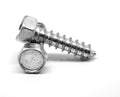 5/16-12 x 3/4 Sheet Metal Screw Indented Hex Head Type AB Low Carbon Steel Zinc Plated Pk 1000 Q751885