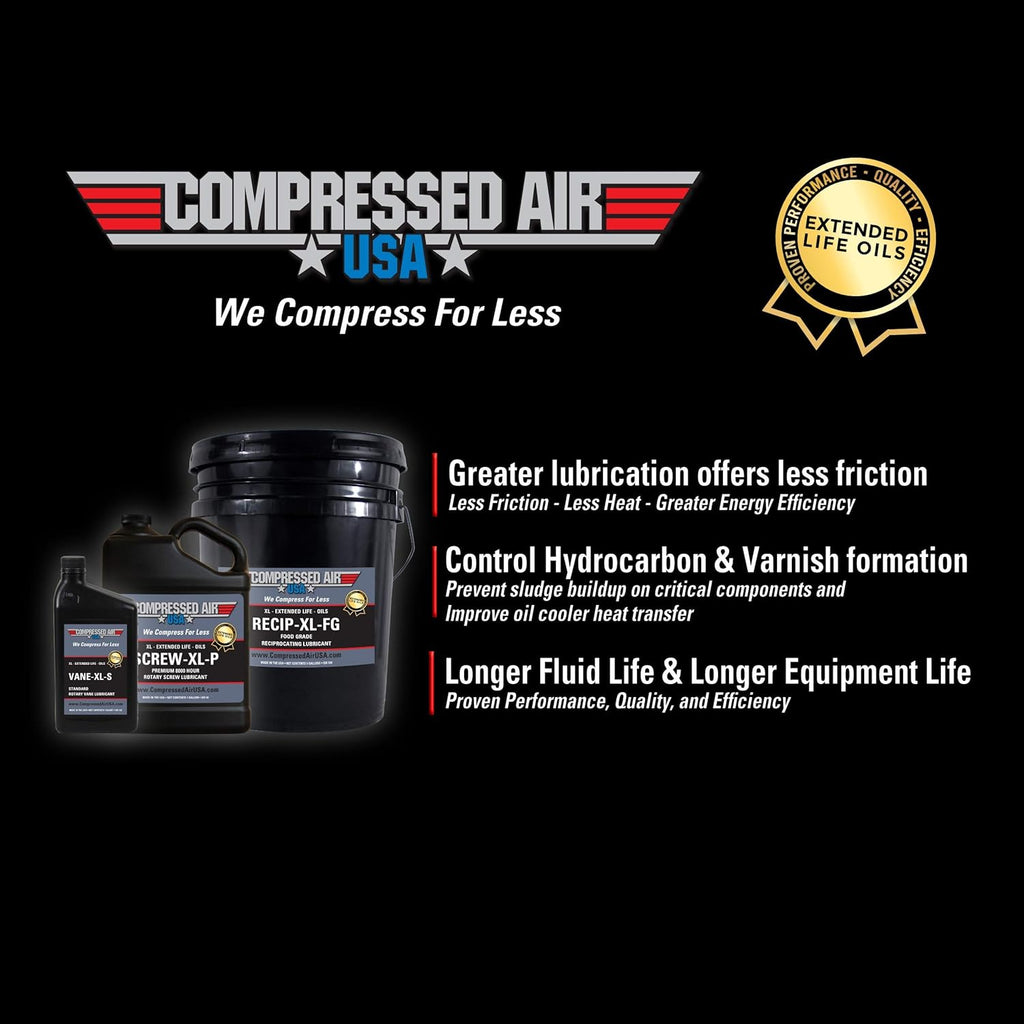 Rotary Vane Air Compressor Lubricating Oil, 1 Gallon, Pack of 2 C106223