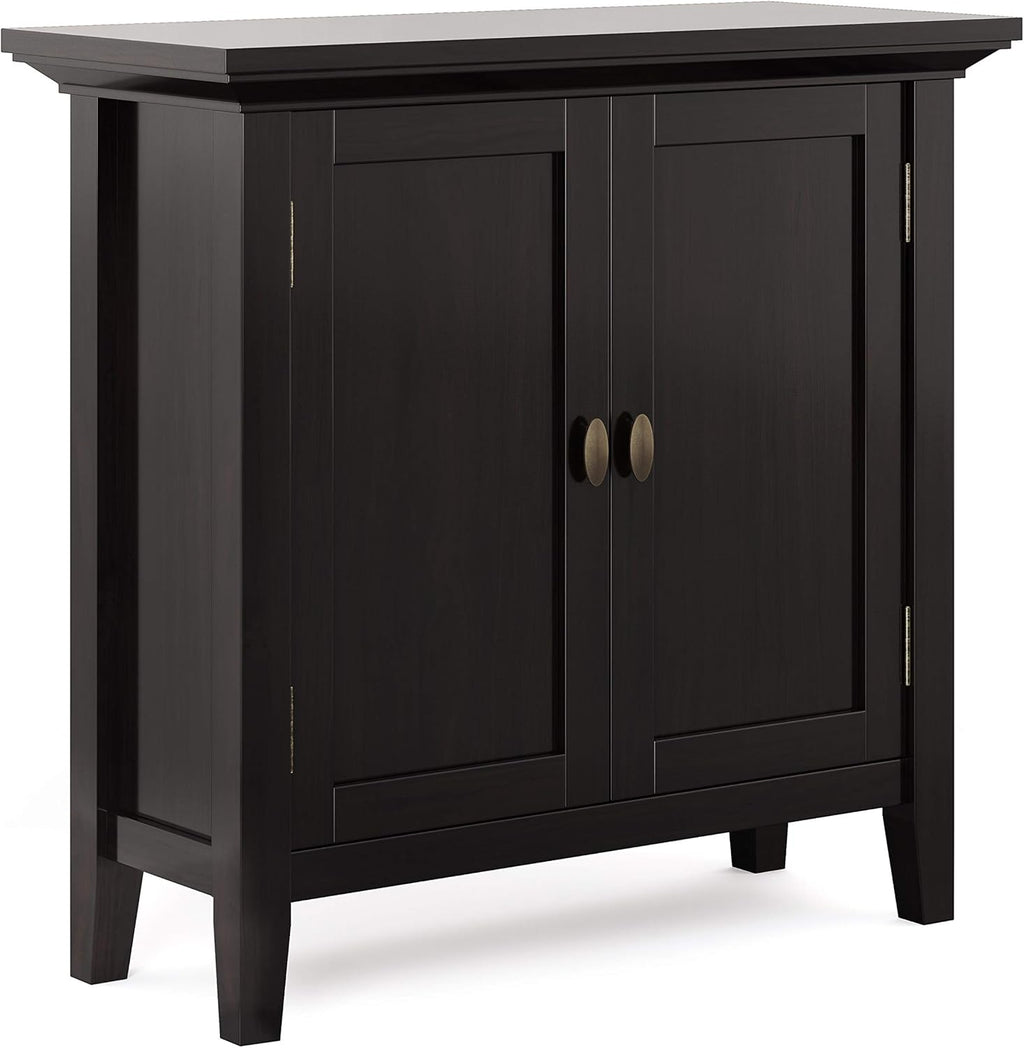 Brunette Brown Solid Wood Low Storage Cabinet I56624