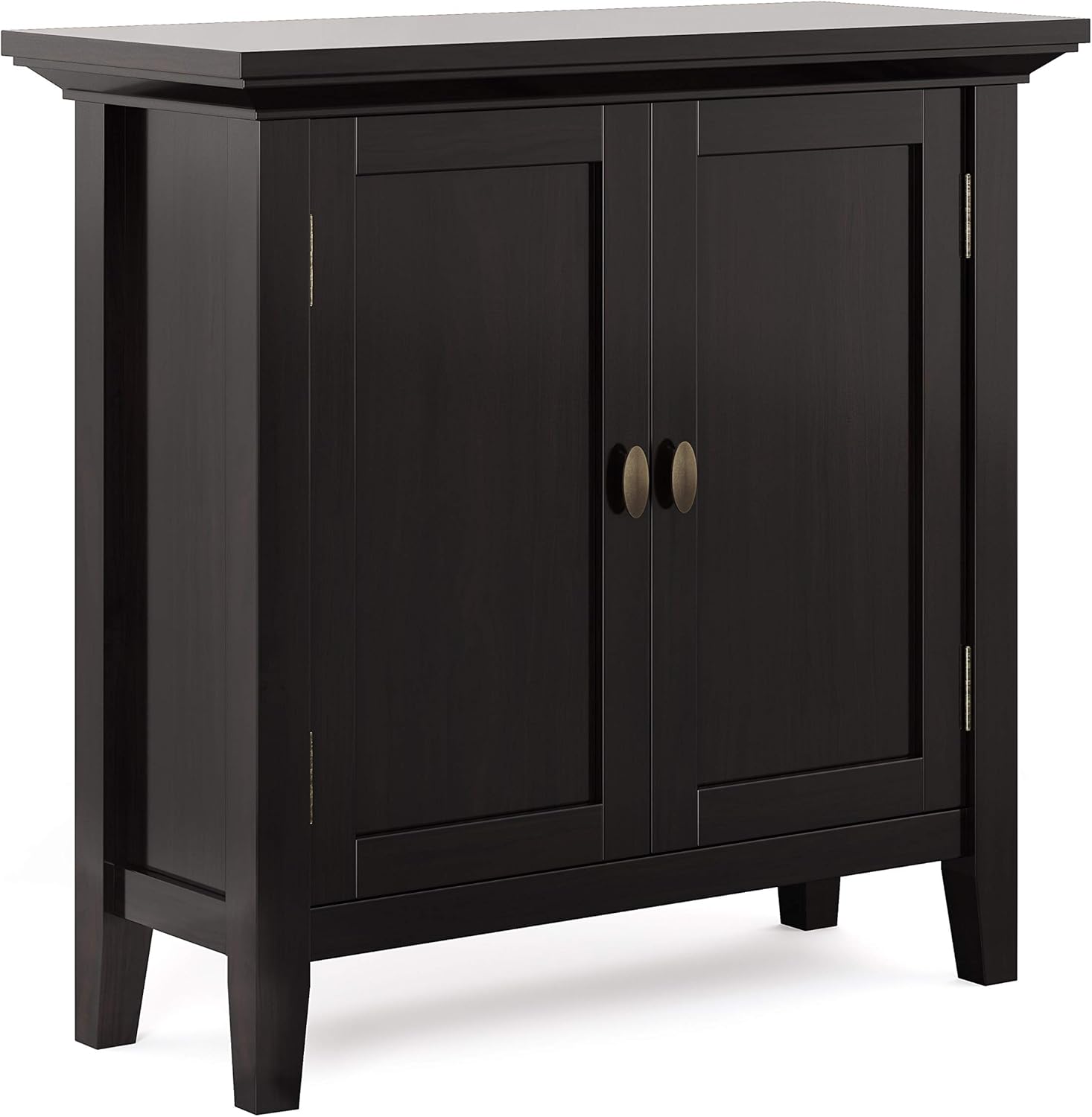 Brunette Brown Solid Wood Low Storage Cabinet I56624